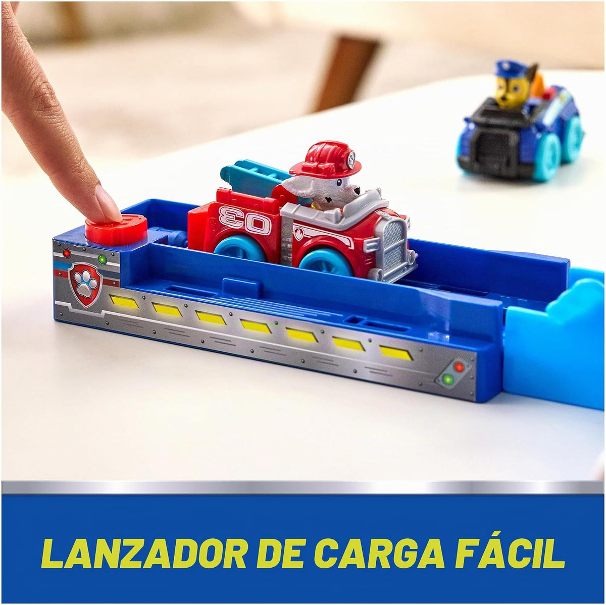 PAW Patrol Pup Squad Track Set Looping Playset y vehículo de juguete