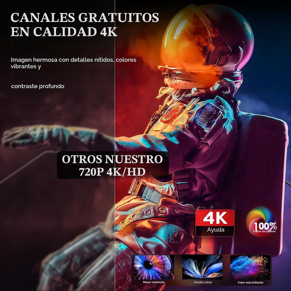 Antena de TV para interiores mejorada 2026 de hasta más de 6000 millas de