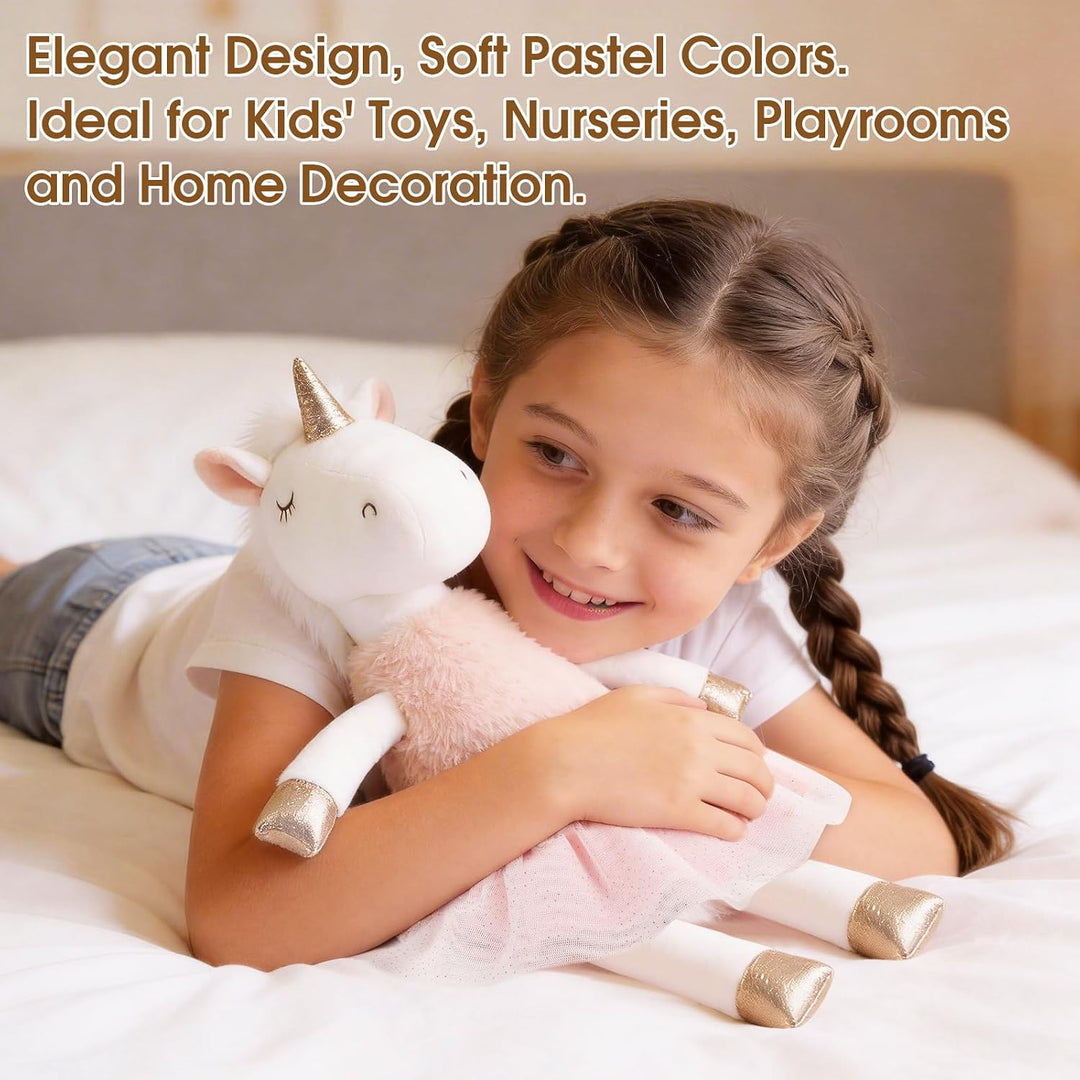 Mikkee Fluffie - Peluche de unicornio bailarina de 15 pulgadas, ani...