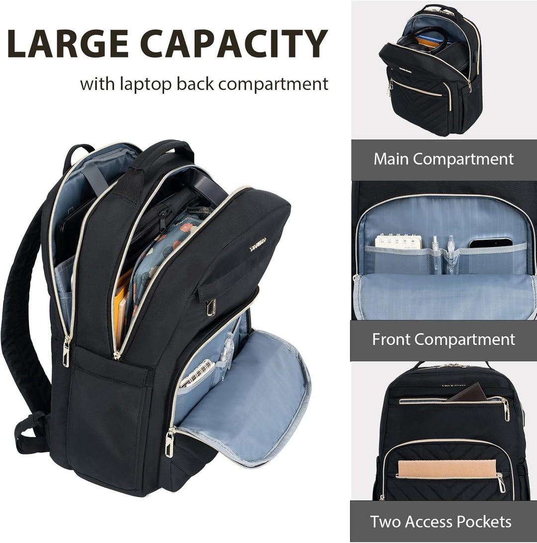 VANKEAN - Mochila para laptop de 17.3 pulgadas para mujeres y hombr...