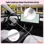 Kit de limpieza de coche rosa, kit de detalles de 25 piezas para interior con aspiradora de mano 4 en 1, juego de cepillos para detalles, herramienta de limpieza de parabrisas 2 en 1, accesorios de automóvil para limpieza, regalo para mujeres