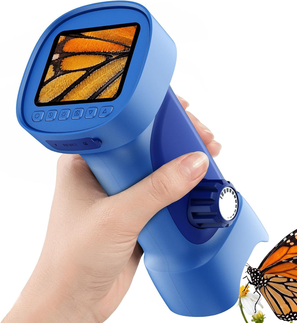 1000X Microscopio Digital Portátil para Niños: Explorador 4K Lupa Fotográfica