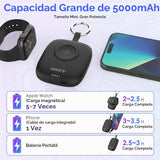 Cargador portátil pequeño de 5000mAh, cargador inalámbrico mini par...