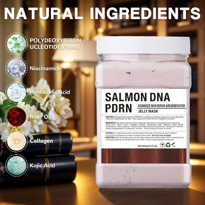 DR MEINAIER Máscara de salmón para cara con suero PDRN, textura de...