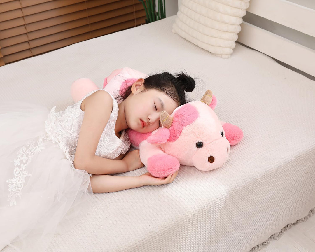 YESGIRL Animales de peluche con peso de vaca de 25.6 pulgadas, 5 li...