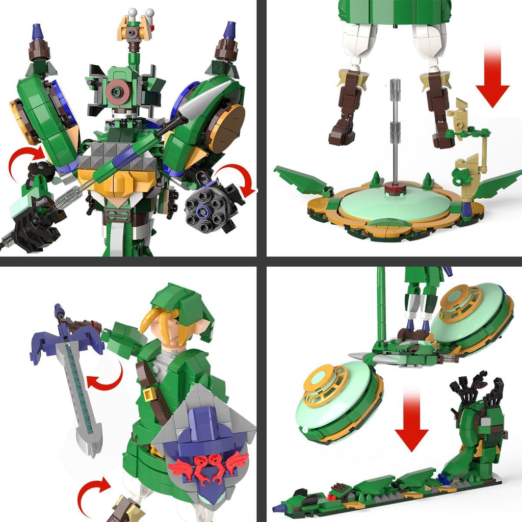 Conjuntos de construcción BOTW 3 en 1, se transforma a 3 figuras diferentes