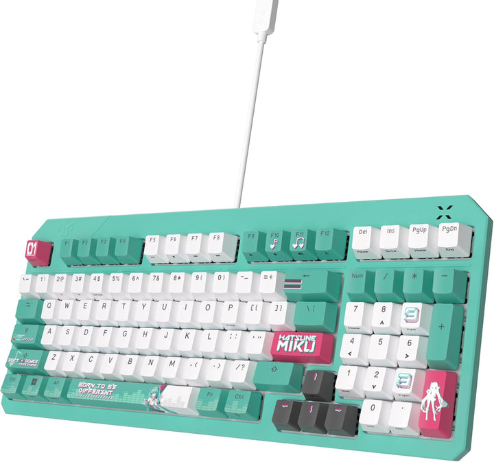ASUS TUF Gaming K3 Gen II Hatsune Miku Edition - Teclado USB con ca...