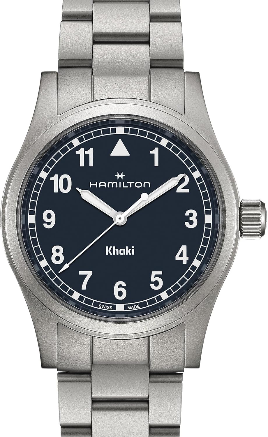 Reloj para hombre Hamilton Khaki Field Khaki Quartz, caja de acero inoxidable de 38 mm