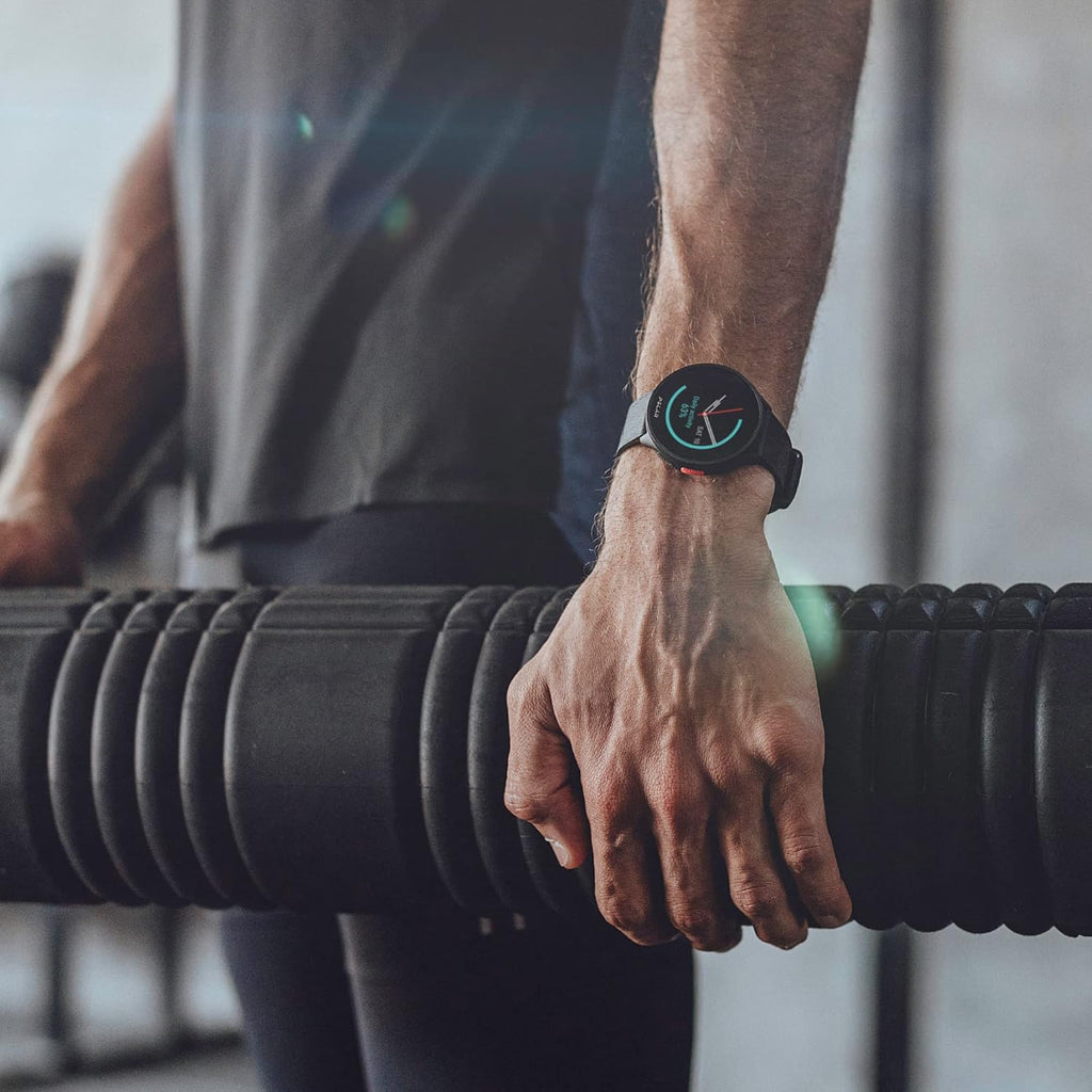 POLAR Pacer Ultra-Light GPS Fitness Tracker Smartwatch para corredores; S-L, para hombres o mujeres, Negro