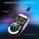 ATTACK SHARK X3 - Mouse inalámbrico para juegos, mouse ergonómico d...