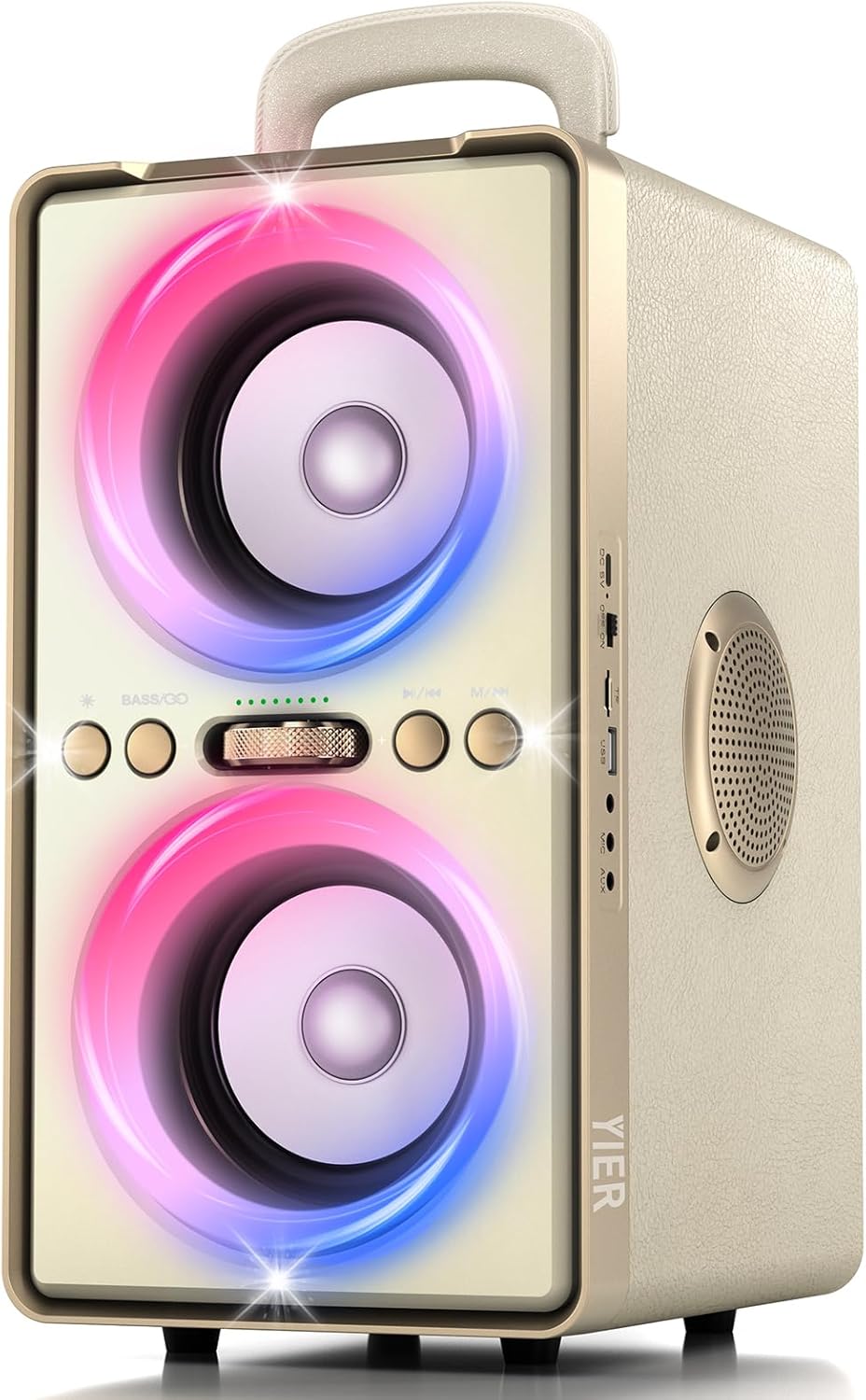 YIER Altavoz Bluetooth, altavoz de fiesta de pico de 240 W con grav...