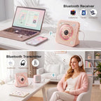 Gueray Reproductor de CD Reproductores de CD portátiles Bluetooth de