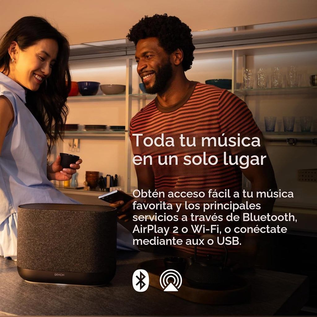 Denon Home 400 Altavoz, altavoz inteligente inalámbrico con sonido estéreo