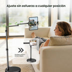 elitehood Soporte para iPad para cama, soporte de piso para tableta con