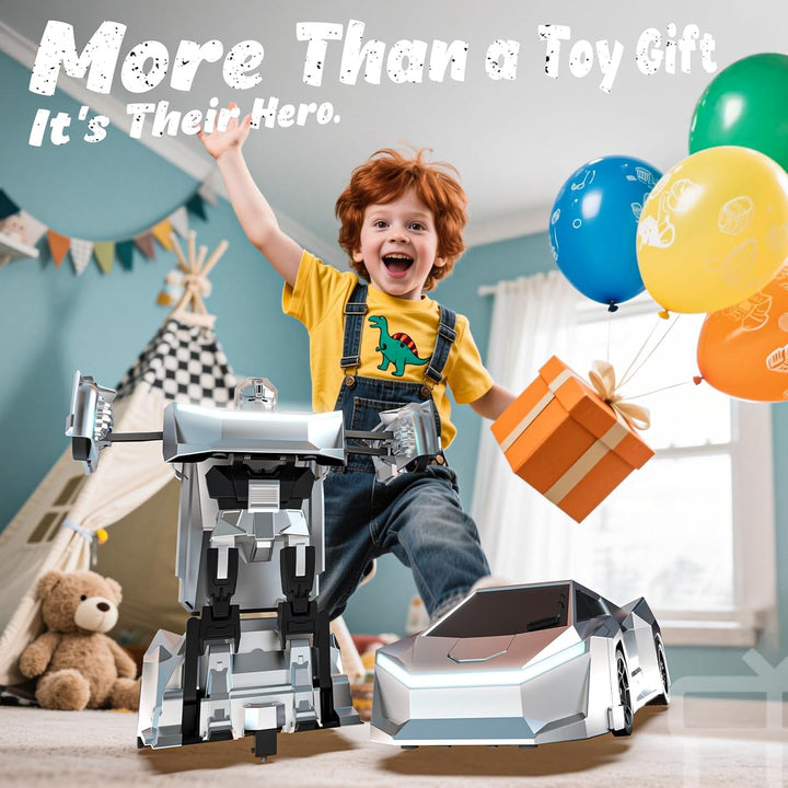 JOI MEW Auto de control remoto cibernético para niños, camión de ju...