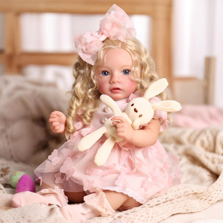 BABESIDE Muñecas Reborn de Bebé Niña con Pecas, 20 Pulgadas Realist...