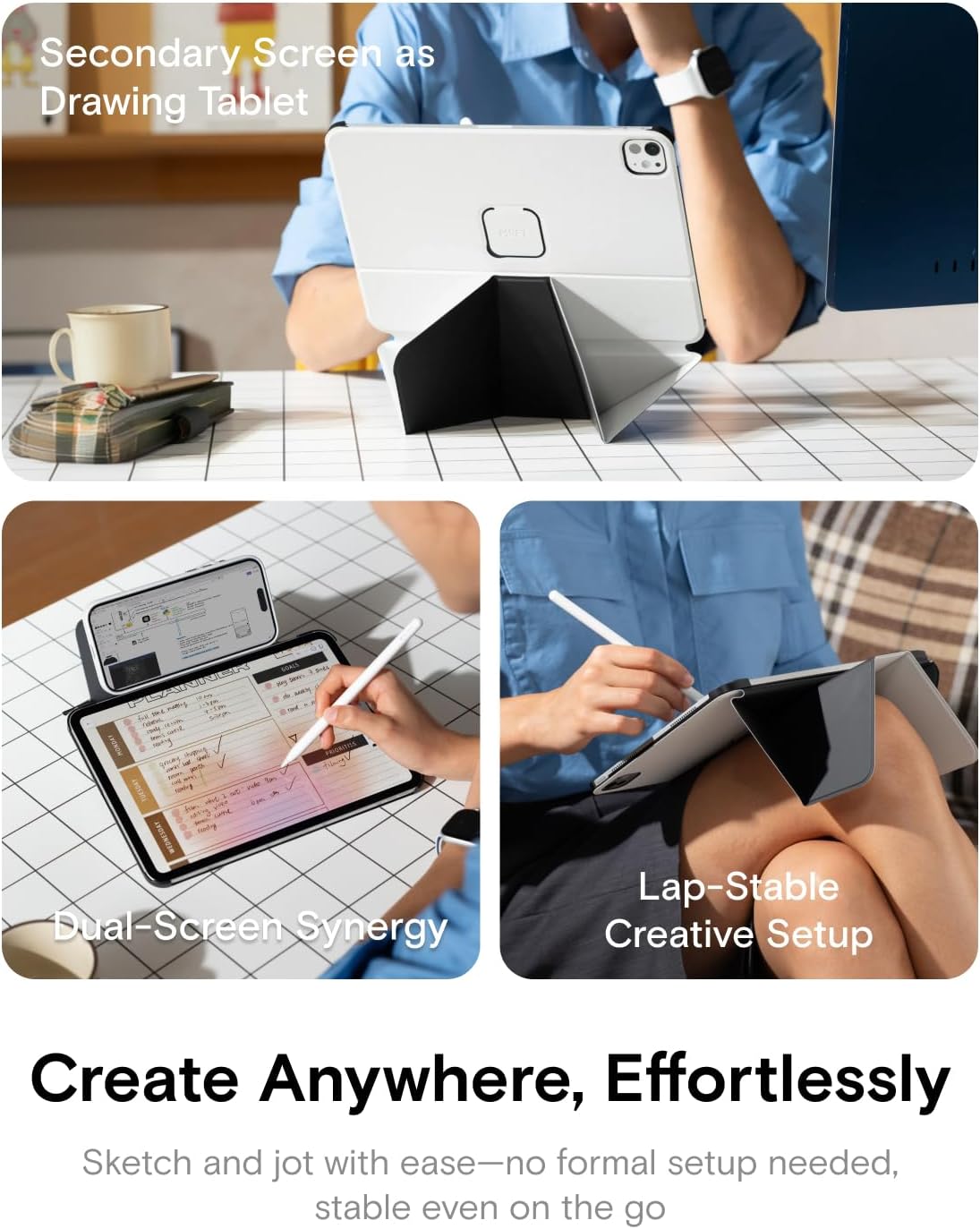 MOFT Dynamic Folio - Funda para iPad Air de 13 pulgadas M4/M3/M2