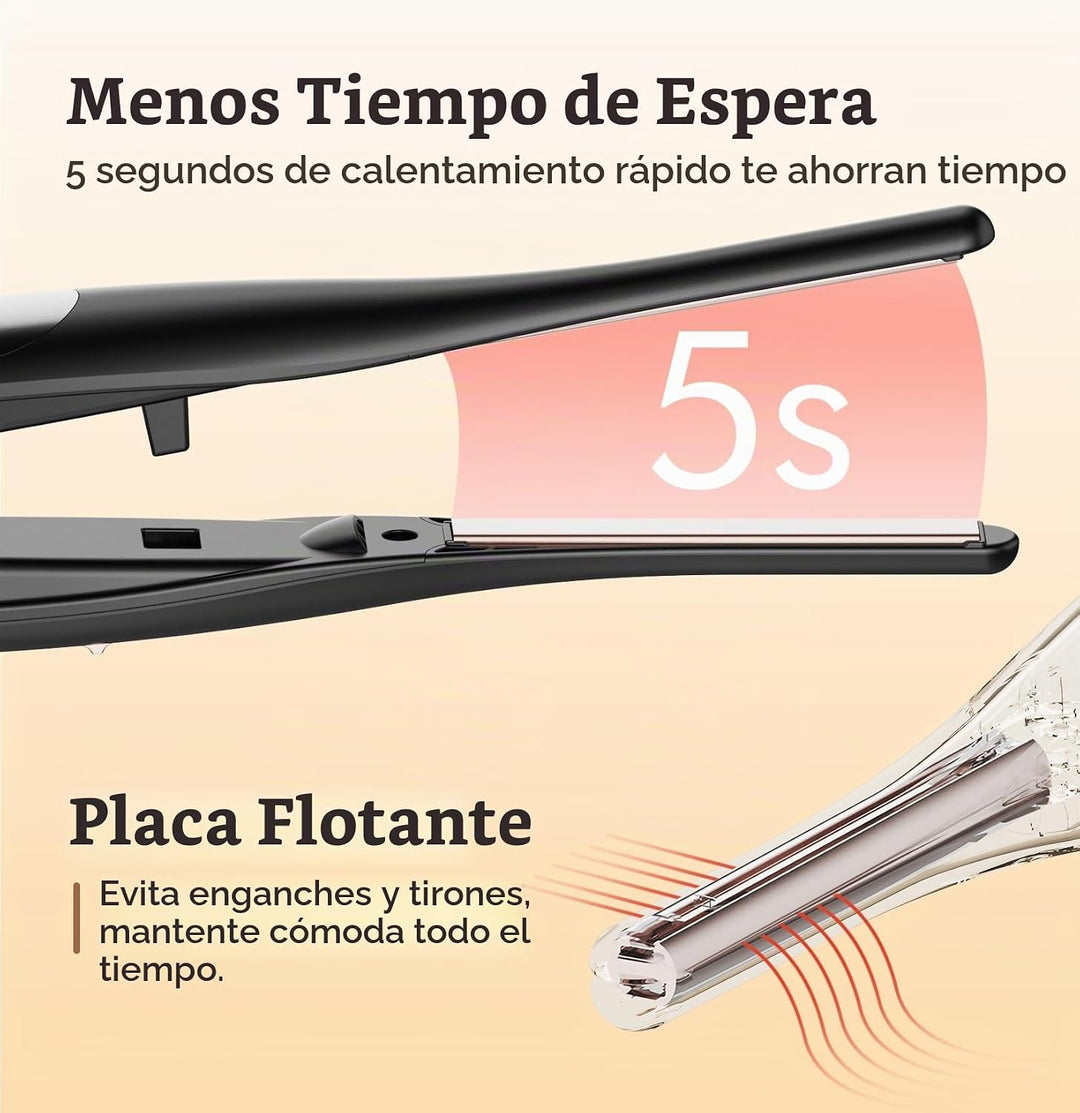 PRITECH - Plancha plana pequeña para cabello corto de 3\/10 pulgada...