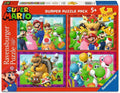 Rompecabezas infantil 4 x 100 piezas - Nintendo Super Mario - Time para Mario