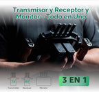 Accsoon CineView M7H Pro 4K60 Transmisor de video inalámbrico Receptor y monitor de cámara, 7 pulgadas Control de cámara 3D LUT HDMI 1200ft 60ms LAT., Monitoreo móvil, par CineView M7 Pro/Master 4K