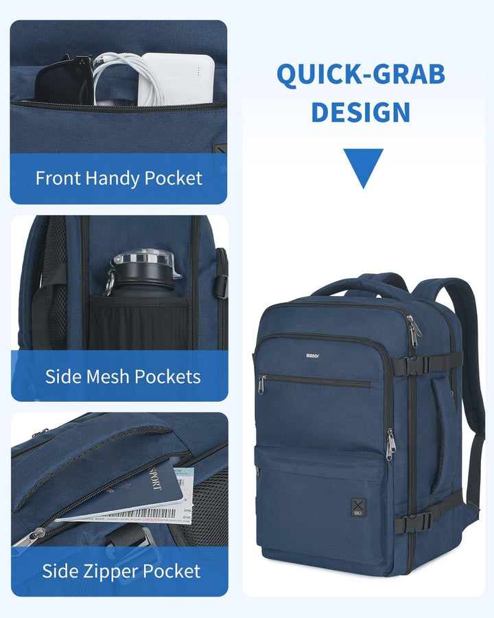 WANDF Mochila de Viaje para Bolsa de Artículo Personal de Spirit Ai...