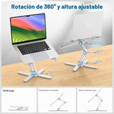 OMOTON LA10 360° giratorio portátil soporte elevador plegable para...