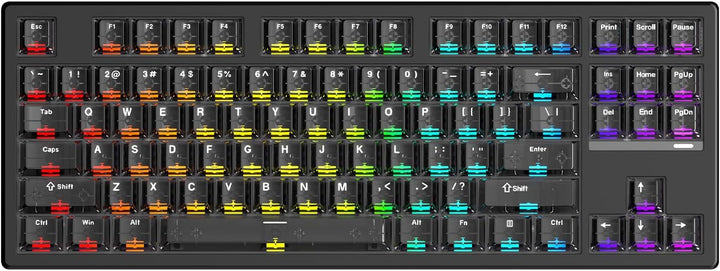 IROK FE87 V2 Teclado mecánico con cable, doble frecuencia de sondeo...