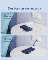 VRURC Cargador portátil para iPhone, cargador de batería USB C de 1...