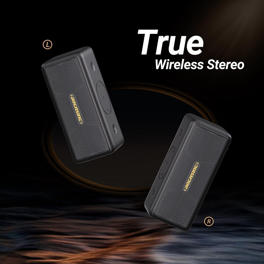BOGASING Altavoces Bluetooth, altavoz inalámbrico portátil M5 con s...