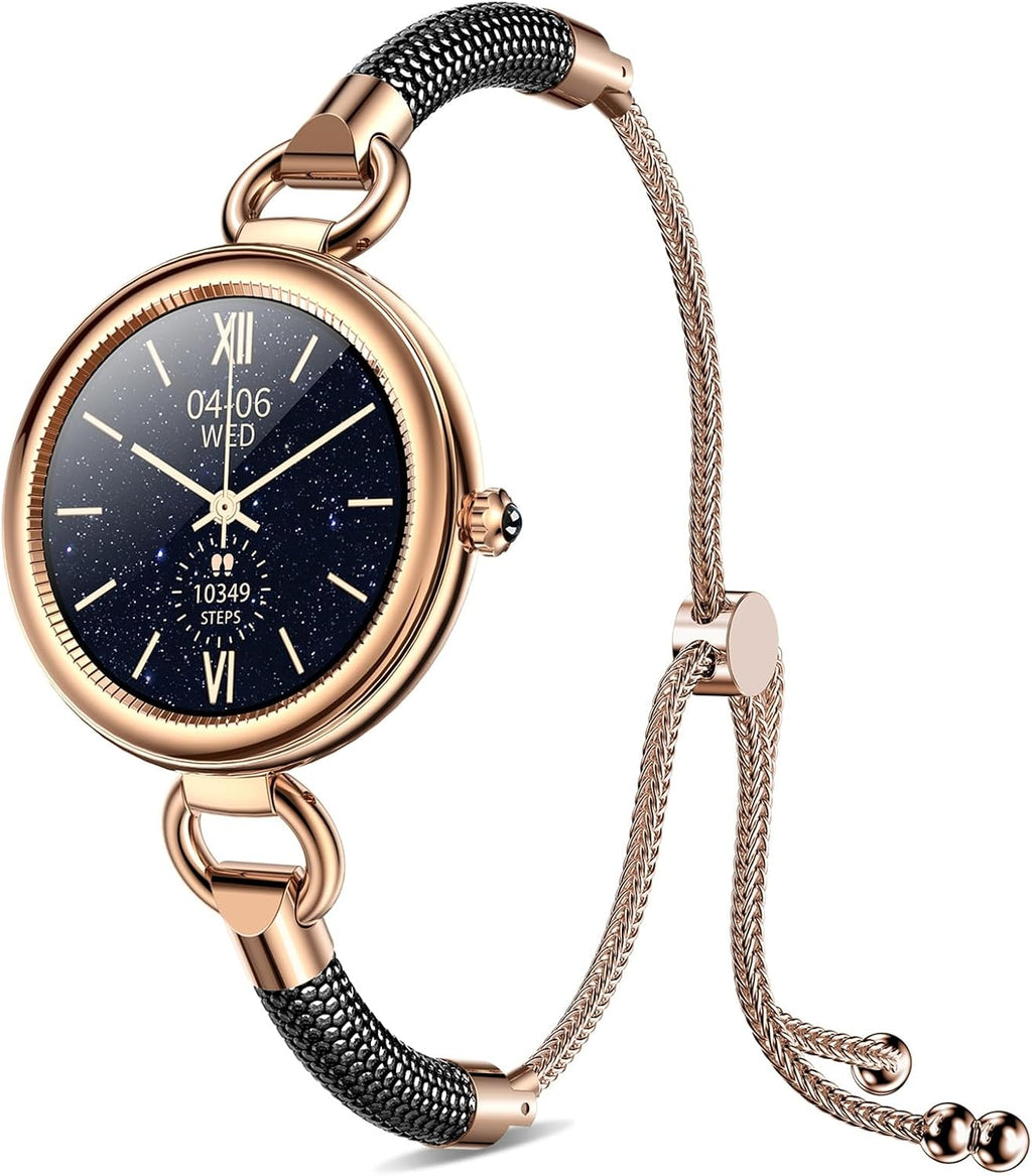 GBOOWIN - Relojes inteligentes para mujer, AMOLED de 1.19 pulgadas, IP68