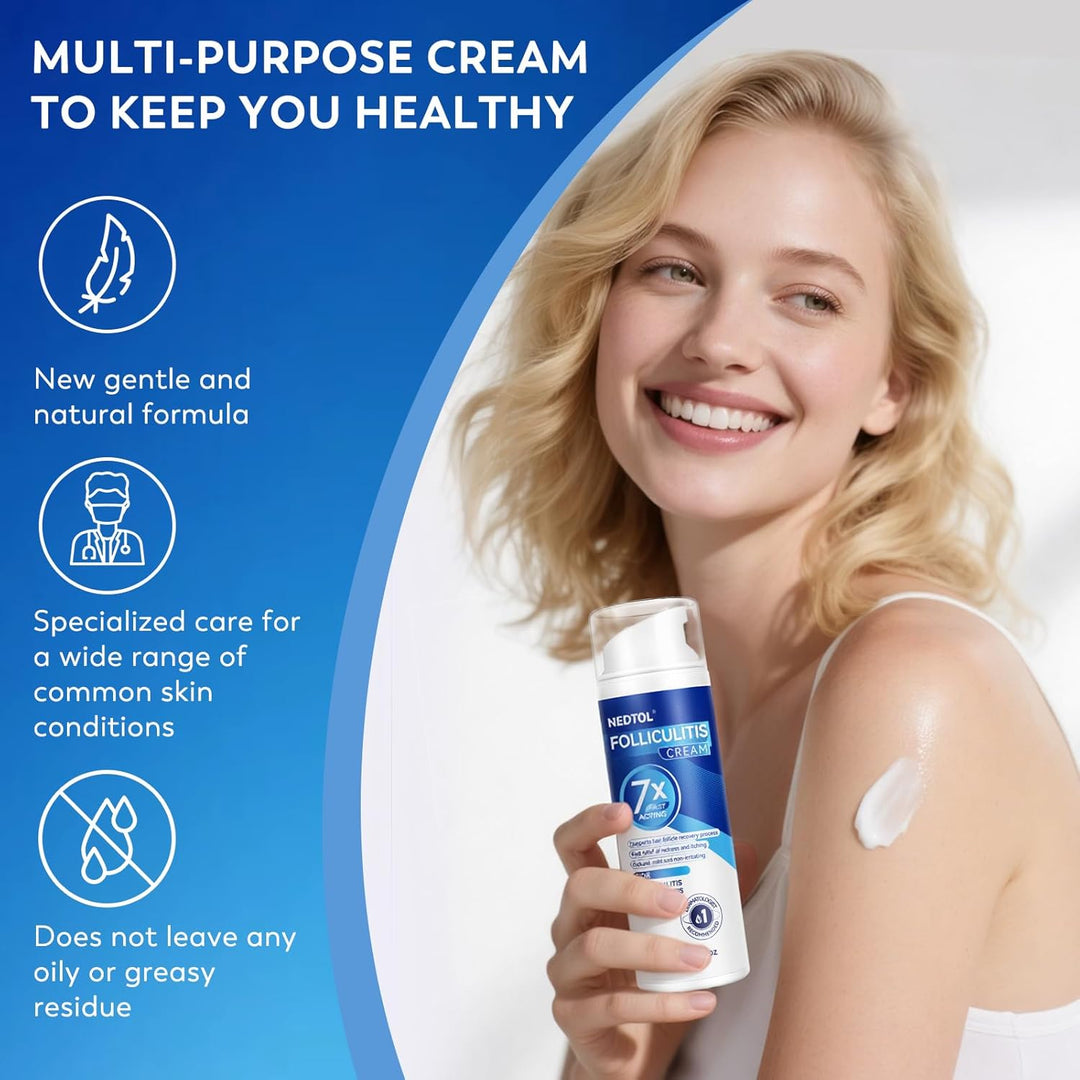 Nedtol Crema para el Tratamiento de la Foliculitis, Ungüento Antiba...