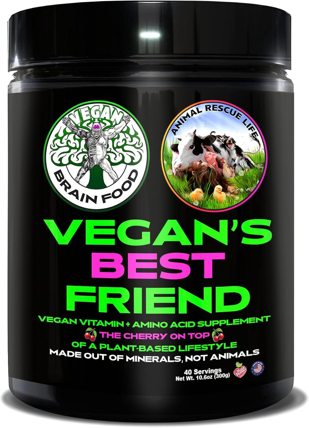 Vegan's Best Friend - Multivitamínico a base de plantas para ho...