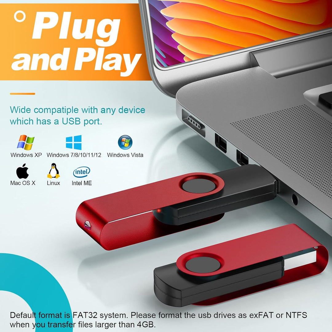 Unidad Flash de 32 GB Paquete de 10 Memoria USB de 32GB USB Memory...