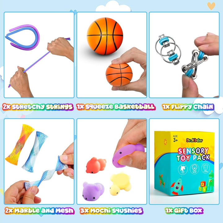 Paquete de 60 juguetes sensoriales para la ansiedad, para niños y a...