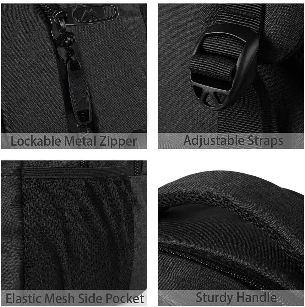 MATEIN Mochila extra grande, mochila de viaje para laptop de 17 pul...