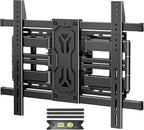 MOUNTUP Soporte de pared para TV con capacidad para 250 libras para televisores grandes de 50 a 110 pulgadas, soporte de TV delgado de movimiento completo de 1.65 pulgadas con extensión, giratorio e