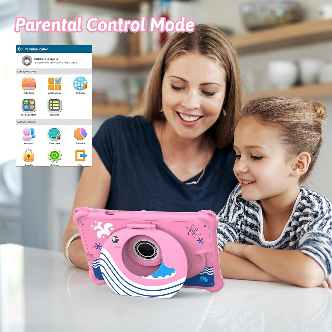 Tablet infantil de 7 pulgadas para niños pequeños, Android 12, 4 GB...