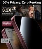 UltraGlass TOP 9H Armor - Protector de pantalla de privacidad para iPhone