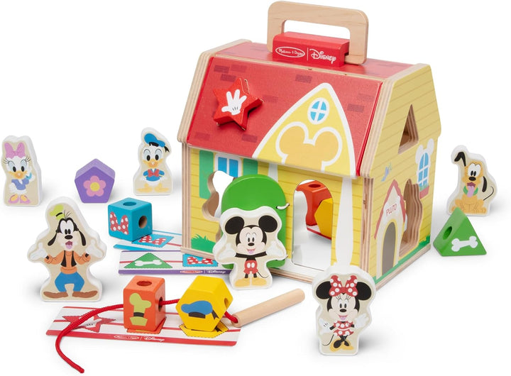 Melissa &amp; Doug Disney Mickey &amp; Friends - Juguete de madera...
