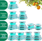 Sudaya Paquete de 8 recipientes plegables de almacenamiento de alimentos con tapas, juegos de recipientes de almacenamiento plegables de silicona para camping, accesorios de caravana, remolque de viaje imprescindible