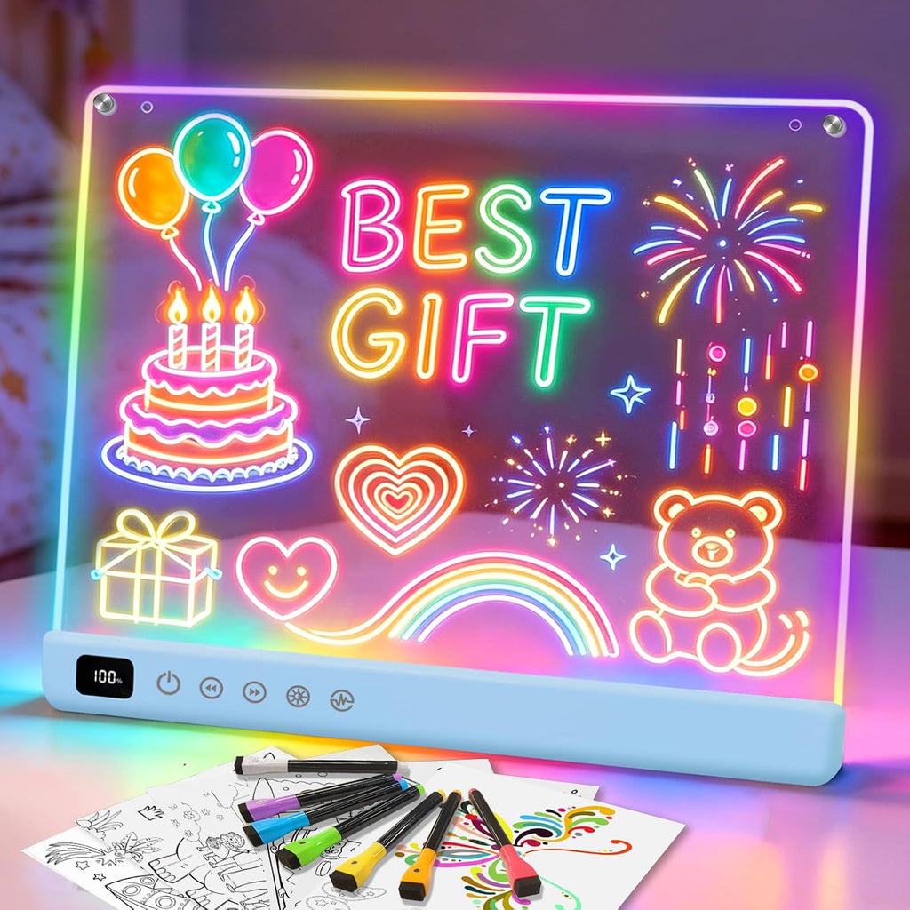 Cosmody Tablero de dibujo LED recargable, regalo para niños y niñas a