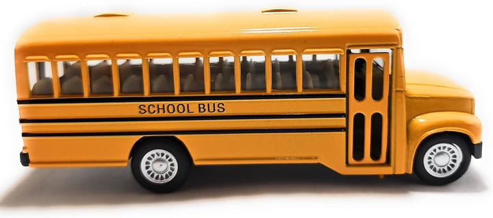 KiNSMART KiNSFUN Autobús escolar amarillo de 5 pulgadas