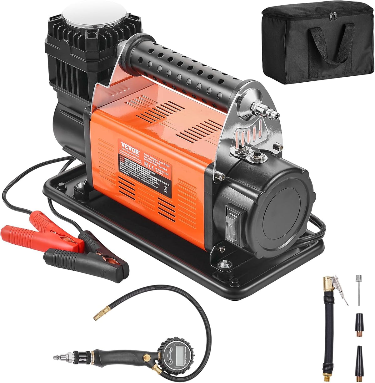 VEVOR Compresor de Aire de 12V de Alta Resistencia - con Medidor de...
