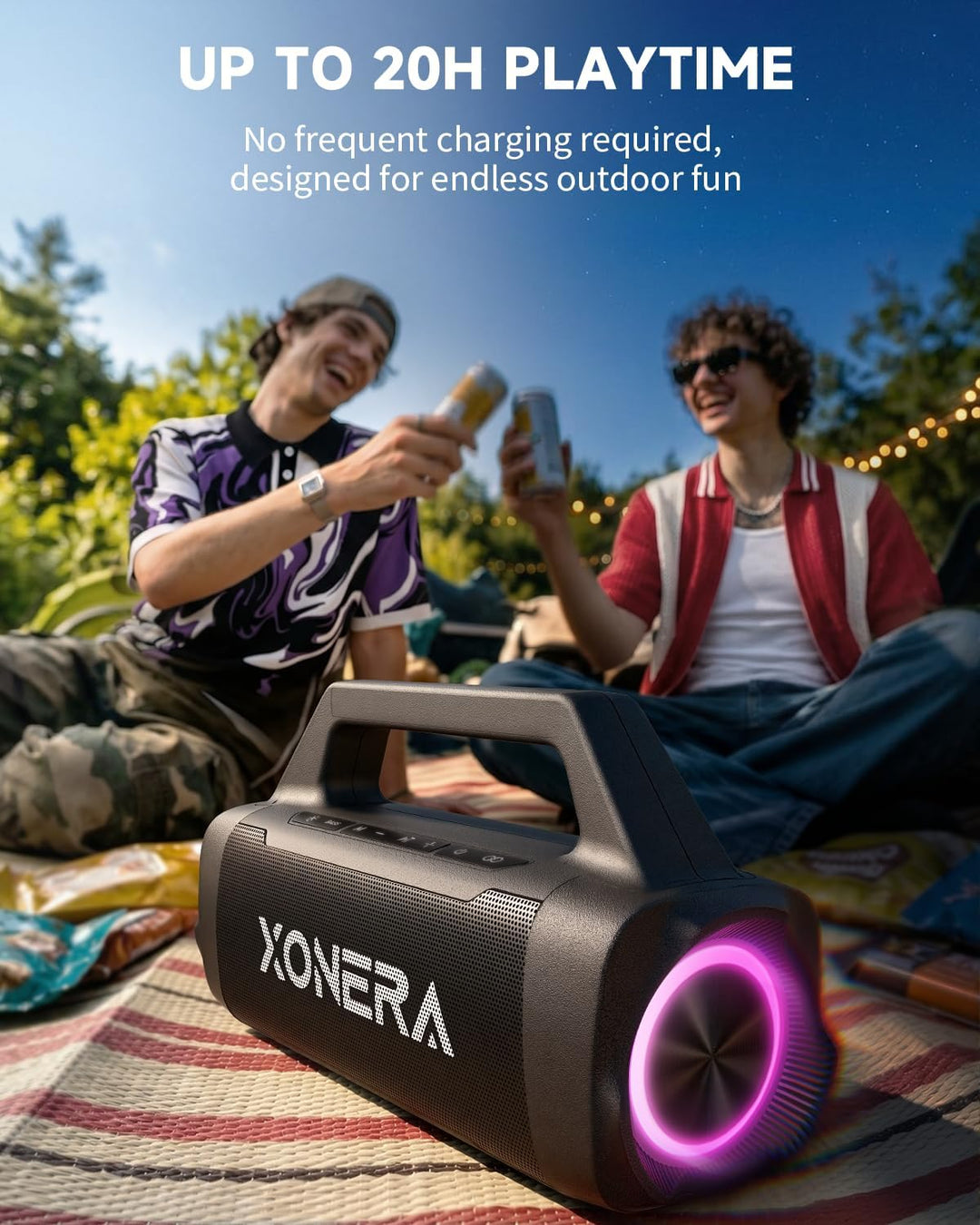 Xonera Altavoces Bluetooth inalámbricos, altavoz potente de 80 W (m...