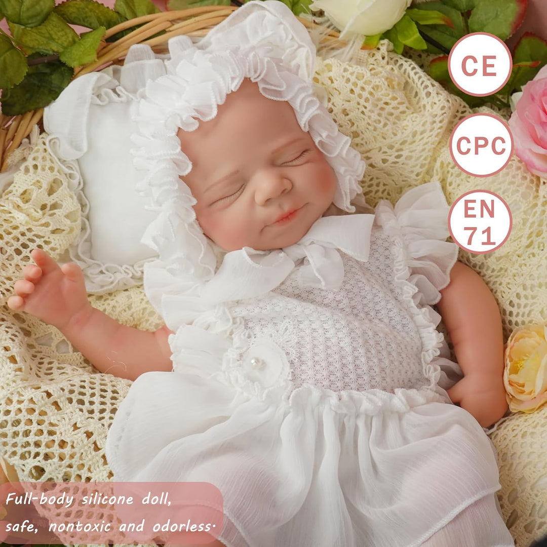 YaLuoQian Muñeca de bebé Reborn de silicona completa, niña recién n...