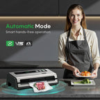 FRESKO Sellador al vacío para alimentos con detección automática de bolsas y cortador incorporado
