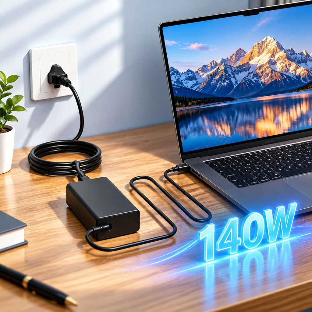 Cargador de portátil USB C de 140 W para Lenovo Legion Slim 5/5i Pro 5/5i
