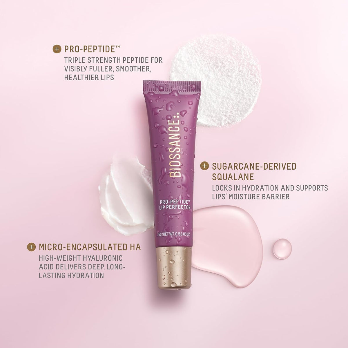 Biossance Pro-Peptide Lip Perfector \u2013 Bálsamo labial vegano Tr...