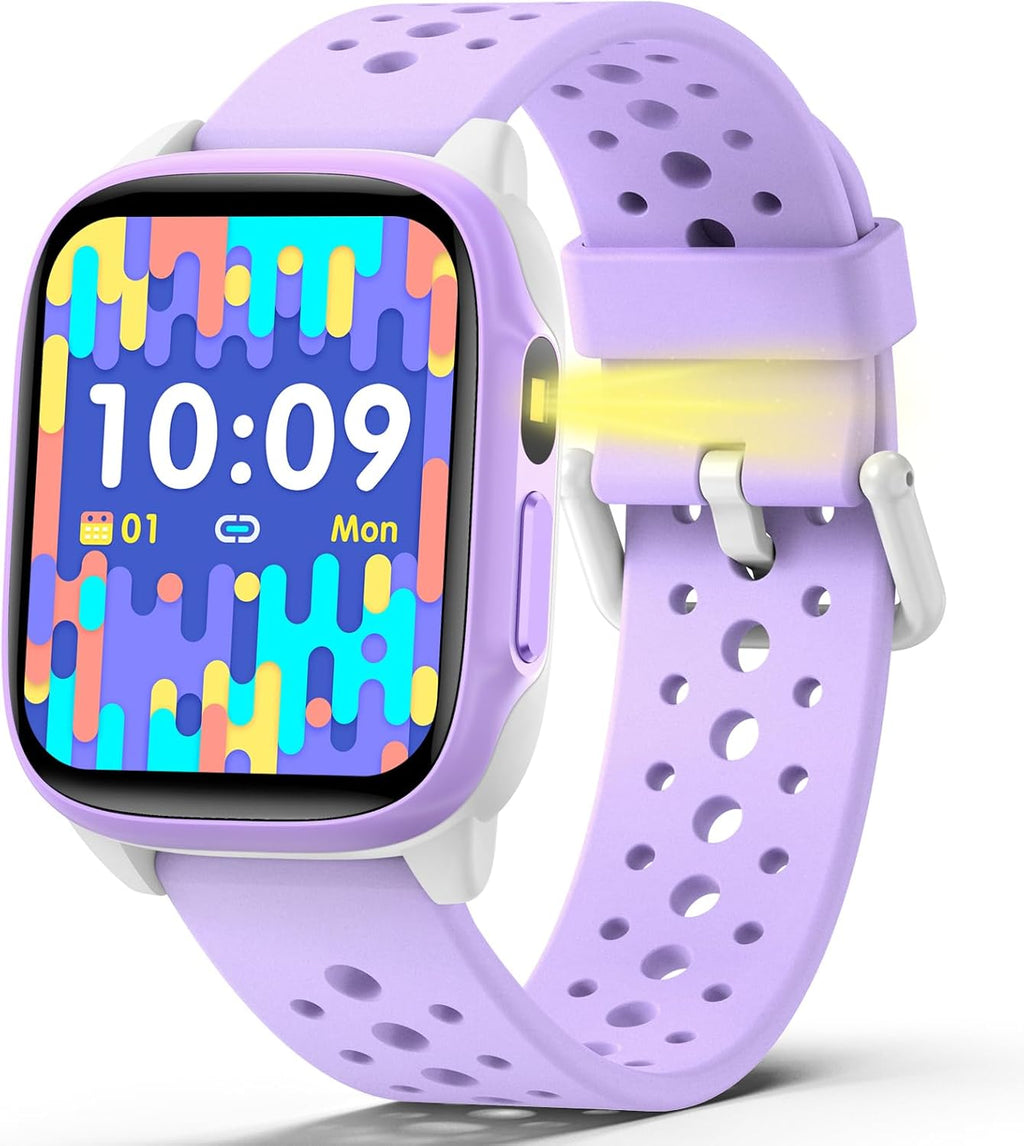 meoonley Reloj para niños con 140 modos deportivos, rastreador de fitness para niños de 1.5 pulgadas, reloj inteligente para niñas, no requiere aplicación/teléfono, monitor de sueño, frecuencia cardíaca, juegos de rompecabezas, impermeabilidad IP68