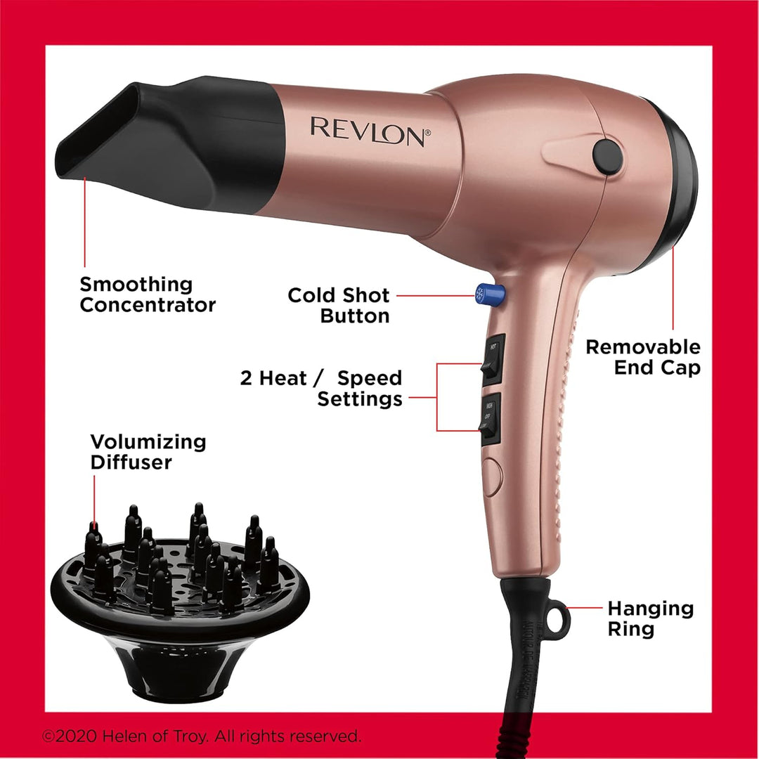 Revlon Secador de pelo ligero y rápido Impresionantes
